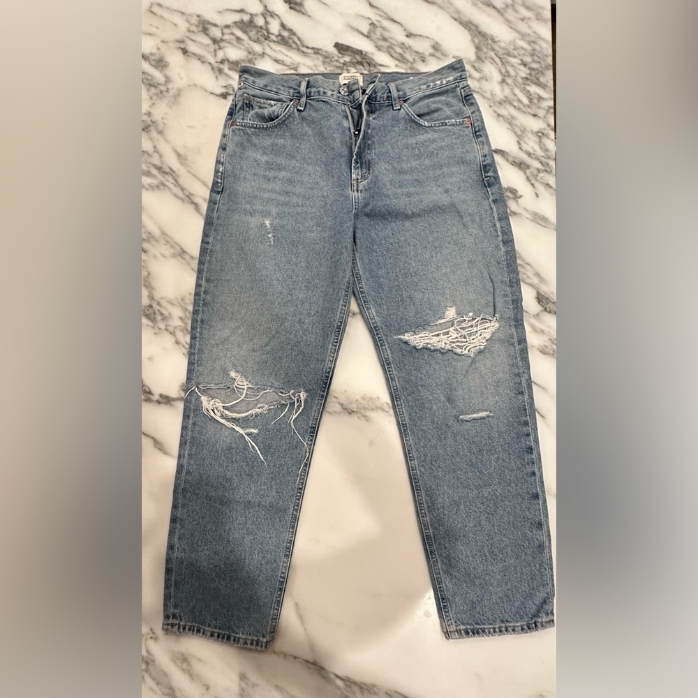 citizens of humanity premium vintage blue jeans wide leg size 27